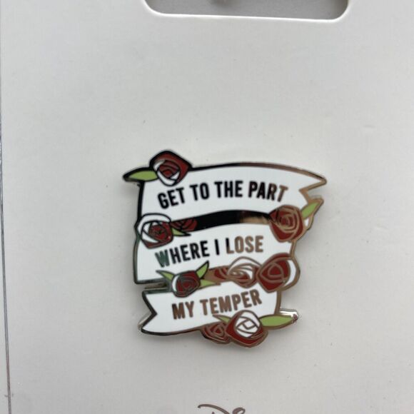 Disney Parks Pin Alice in Wonderland Queen of Heart "Lose My Temper" Roses - Picture 2 of 5